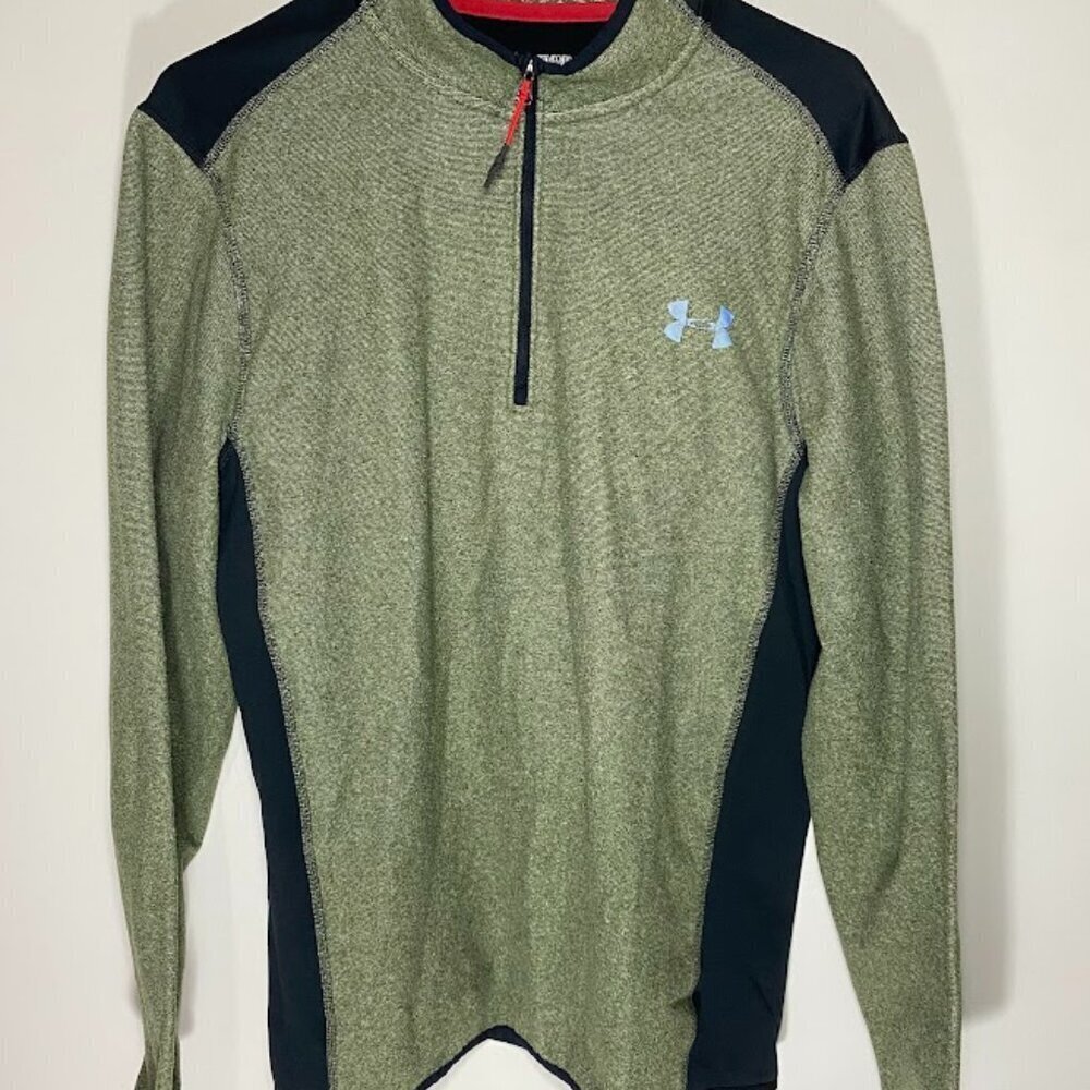 Under Armour Green Fleece Half Zip Pullover Jacket